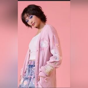 Hello Kitty And Friends Pink Cardigan